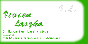 vivien laszka business card